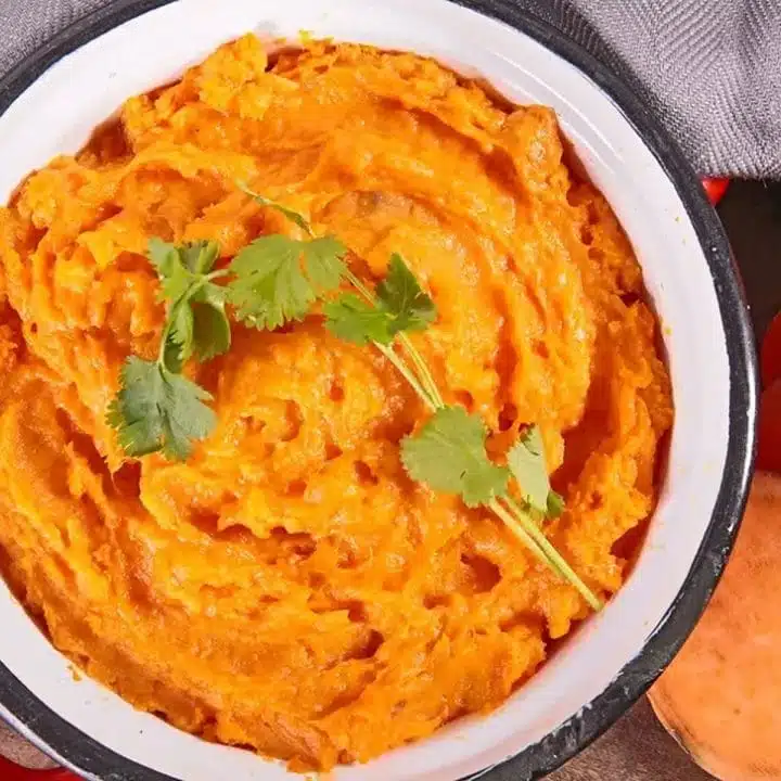 purée de patate douce