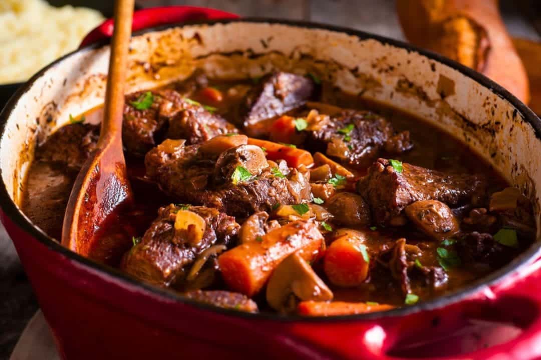 traditionnel bœuf bourguignon