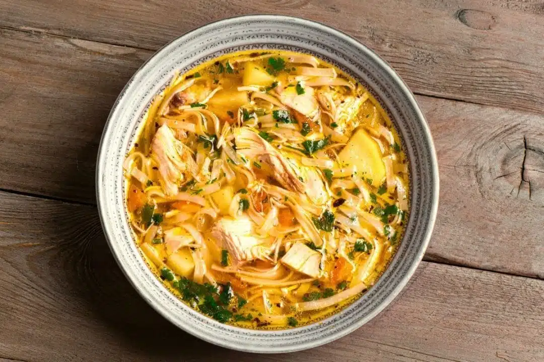 Nouilles au poulet