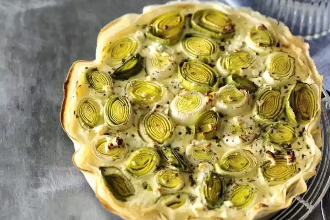tarte aux poireaux à l'ancienne