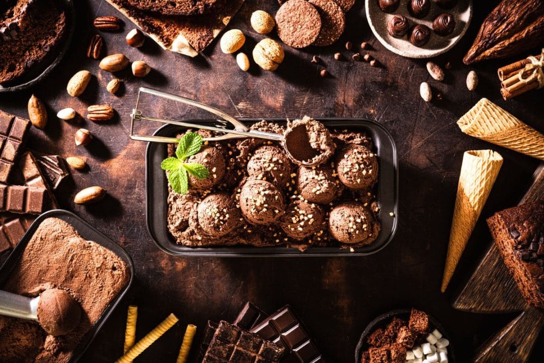 glace au chocolat façon Dubaï