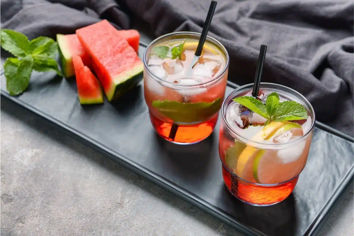 Limonade pastèque menthe