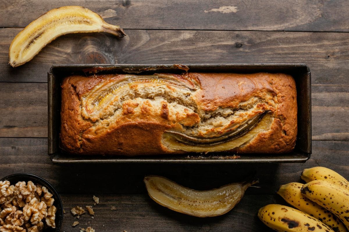 Cake banane caramélisé
