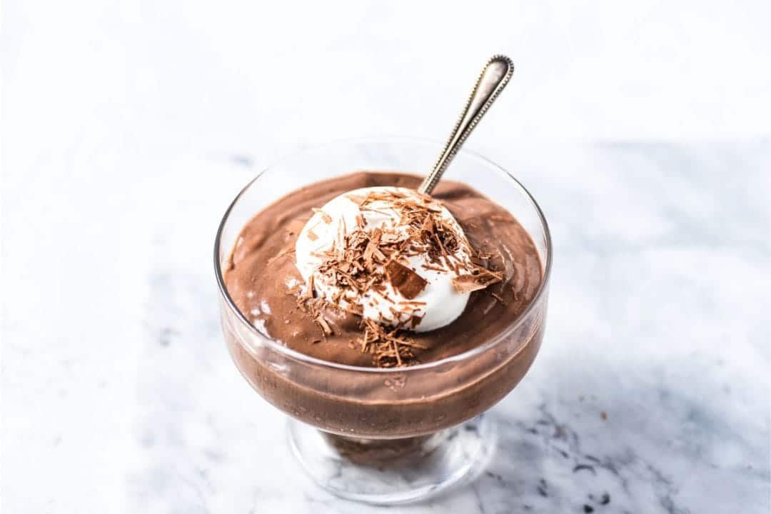 Mousse au chocolat légère au lait de coco