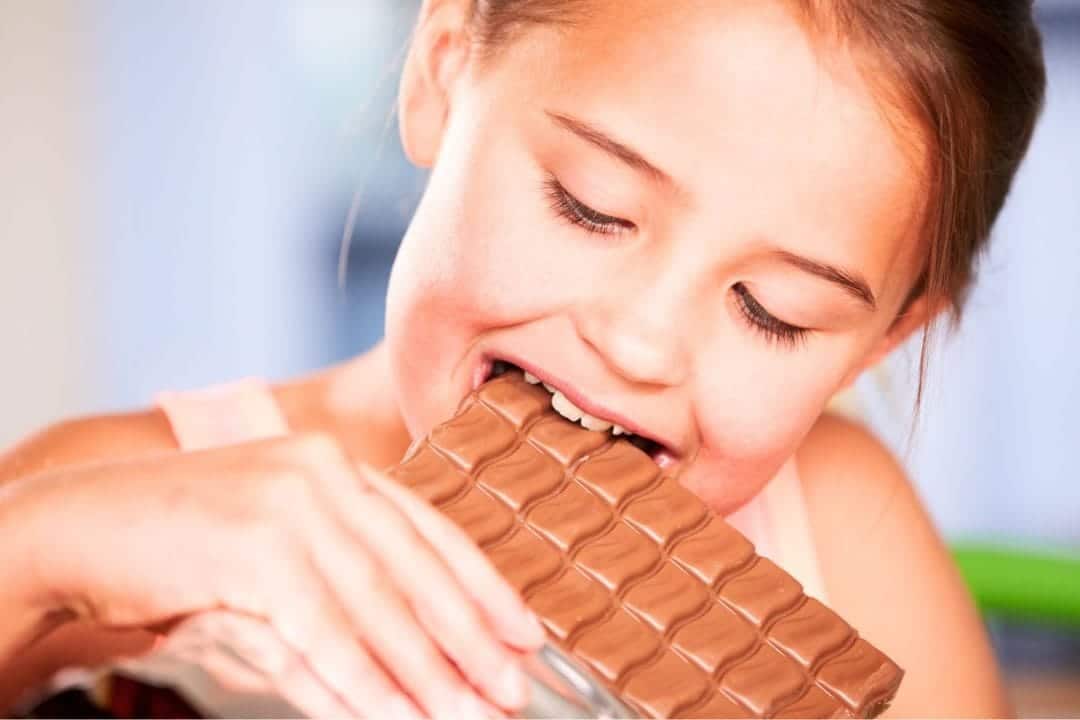 Cette tablette de chocolat