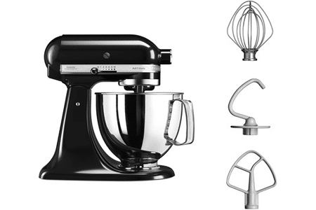 Robot pâtissier Kitchenaid ARTISAN NOIR ONYX 4,8L- 5KSM125EOB