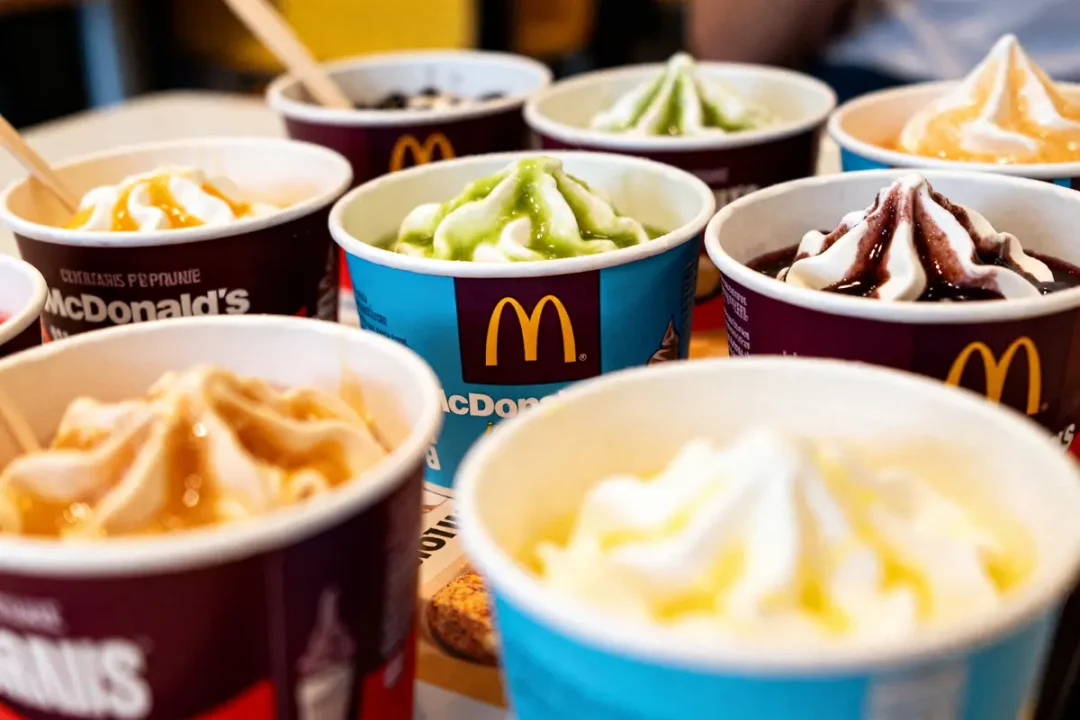 Coupes de glace variées chez McDonald's illustrant le prix de la glace au McDo